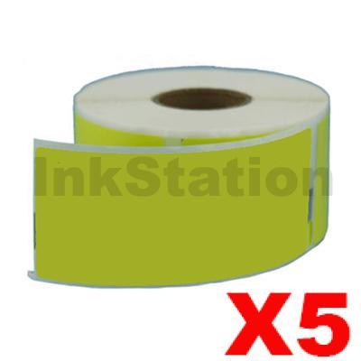 Rouleau étiquettes BETCKEY 99012 - 36x89 Mm - 260 étiquettes Vertes - Pour DYMO 450, 4XL