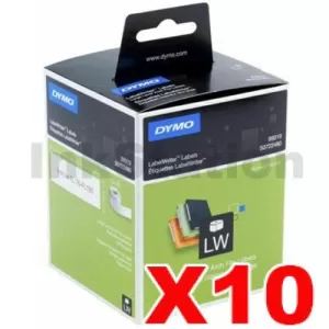 10 x Dymo SD99019 / S0722480 Genuine White Label Roll 59mm x 190mm  - 110 labels per roll