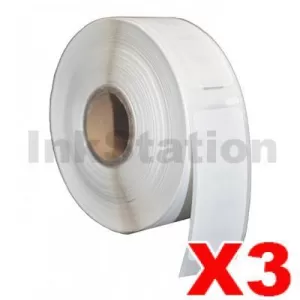 3 x Dymo SD11355 / S0722550 Compatible White Label Roll 19mm x 51mm - 500 labels per roll