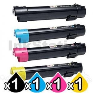 4 Pack Dell C5765 / C5765dn Compatible Toner Cartridges [1BK,1C,1M,1Y]