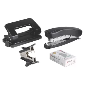 Rexel Stapler/punch Desktop Kit Black