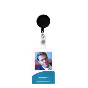 Rexel ID Retractable Card holder with Strap Pack of 6