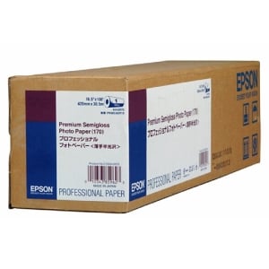 Epson S042075 Genuine Premium Semigloss Photo Paper Roll - 420mm x 30.5m