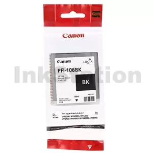 Genuine Canon PFI-106BK Black Ink Tank