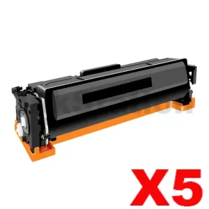 5 x HP 218X W2180X Compatible Black High Yield Toner Cartridge - 3,200 pages