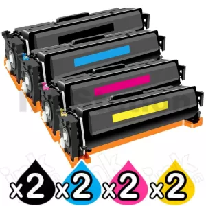 2 sets of 4 Pack HP W2180X-W2183X (218X) Compatible High Yield Toner Cartridges Combo [2BK,2C,2M,2Y]