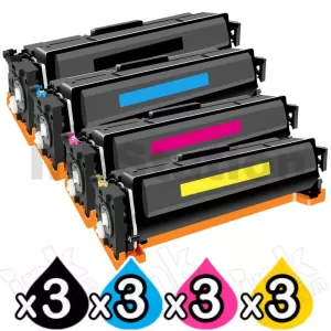 3 sets of 4 Pack HP W2180X-W2183X (218X) Compatible High Yield Toner Cartridges Combo [3BK,3C,3M,3Y]
