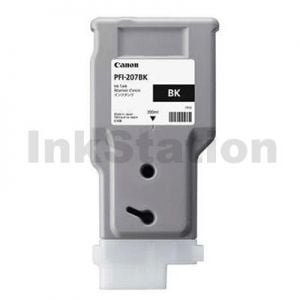 Genuine Canon PFI-207BK Black Ink Tank
