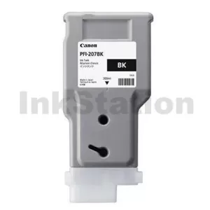 Genuine Canon PFI-207BK Black Ink Tank