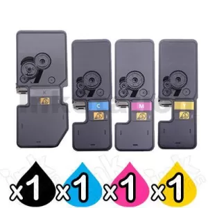 4 Pack Non-Genuine alternative for TK-5224 Toner Combo suitable for Kyocera Ecosys M5521, P5021 [1BK,1C,1M,1Y]
