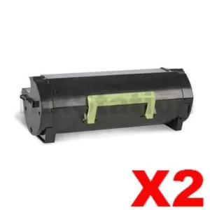 2 x Lexmark 503H (50F3H0E) Compatible MS310 / MS312 / MS410 / MS415/ MS510 / MS610 High Yield Toner Cartridge - 5,000 pages