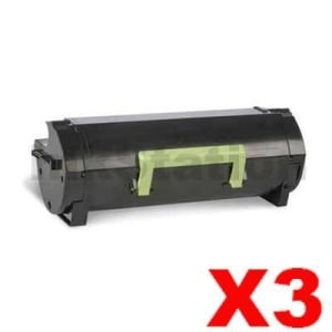 3 x Lexmark 503H (50F3H0E) Compatible MS310 / MS312 / MS410 / MS415/ MS510 / MS610 High Yield Toner Cartridge - 5,000 pages