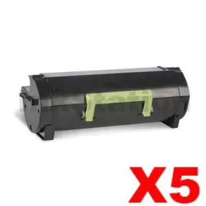 5 x Lexmark 503H (50F3H0E) Compatible MS310 / MS312 / MS410 / MS415/ MS510 / MS610 High Yield Toner Cartridge - 5,000 pages