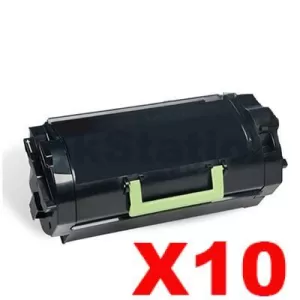 10 x Lexmark (62D3H00) Compatible MX710 / MX711 / MX810 / MX811 / MX812 Black High Yield Toner Cartridge - 25,000 pages