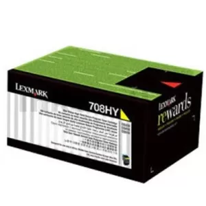 1 x Lexmark (70C8HY0) Genuine CS310 / CS410 / CS510 Yellow High Yield Toner Cartridge - 3,000 pages