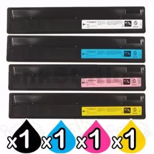 4-Pack Compatible Toshiba e-Studio 2555C, 3055C, 3555C, 4555C, 5055C Toner Cartridges Combo TFC50D [BK+C+M+Y]
