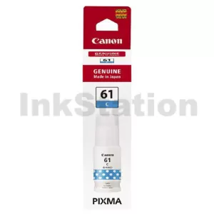 Genuine Canon GI61C Cyan Ink Bottle - 7,700 pages