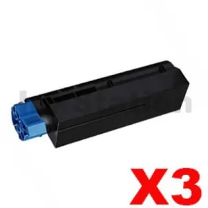 3 x OKI Compatible B432 B512 MB472 MB492 MB562 B412 Black High Yield Toner Cartridge - 7,000 pages (45807107)