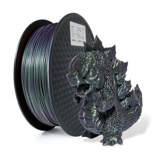 1 x PLA 3D Filament 1.75mm Sparkling Metallic Holographic Magic Green - 1KG