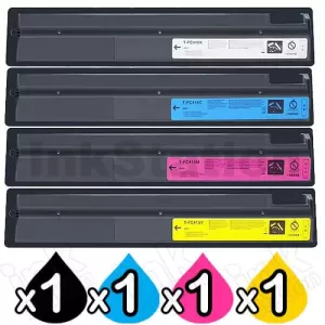 4-Pack Compatible Toshiba e-Studio 2010AC, 2515AC, 3015AC, 3515AC, 4515AC, 5015AC Toner Cartridges Combo T-FC415 [BK+C+M+Y]