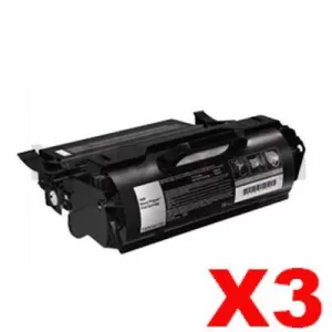 3 x Lexmark T650H11P Compatible T650/T652/T654 Toner Cartridge - 25,000 pages