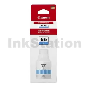 Genuine Canon GI-66C Cyan Ink Bottle - 6,000 pages