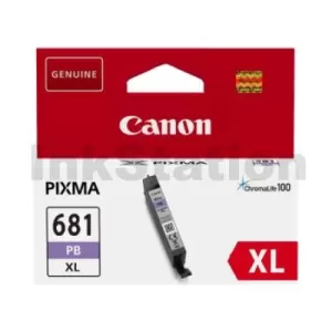 Canon CLI-681XLPB High Yield Genuine (Photo Blue) Inkjet Cartridge - 515 pages