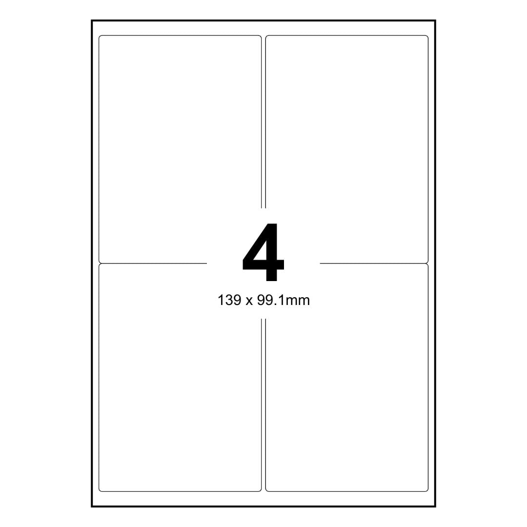 LabelMax A4 White Self Adhesive Paper Address Mailing Laser Inkjet ...
