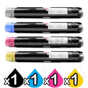 4 Pack Fuji Xerox DocuCentre-VI C2271, C3371, C5571, C6671, C7771 Compatible Toner Cartridges CT202634 - CT202637 [1BK,1C,1M,1Y]