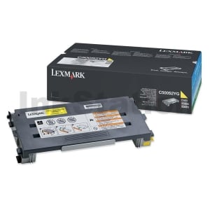 Lexmark C500S2YG Genuine X500n / X502n / C500n Yellow Toner Cartridge - 1,500 pages