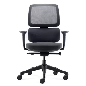 Rapidline Orca Mesh Back Executive Chair with Height Adjustable Lumbar Support & Armrests  - BIFMA / Greenguard Approved 10yr Warranty