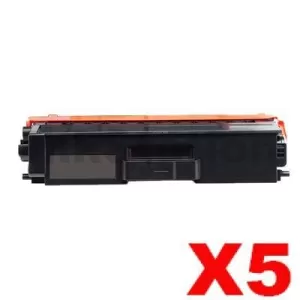 5 x Compatible Brother TN-446BK Black Toner Cartridge - 6,500 pages