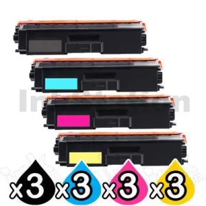 3 Sets of 4-Pack Compatible Brother TN-446 Toner Combo [3BK,3C,3M,3Y]