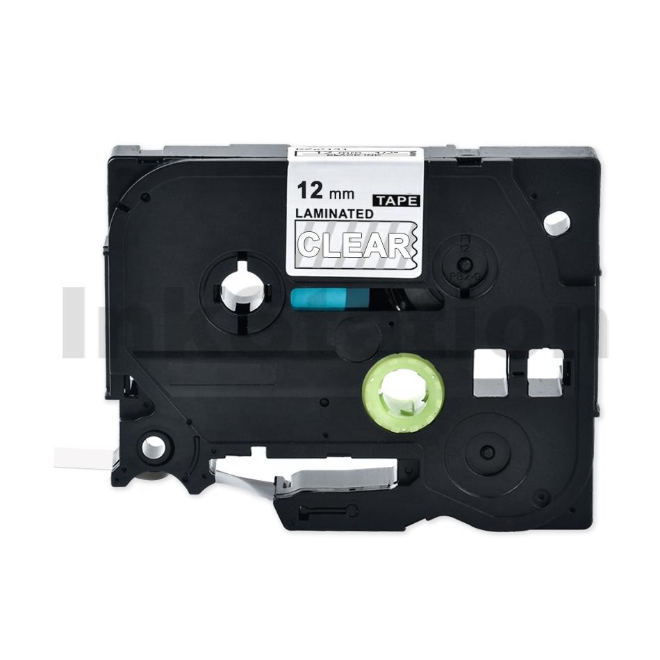 3-Pack TZe135 White On Clear Laminated Label Tape – 12mm For Brother P-touch TZ135 Printers