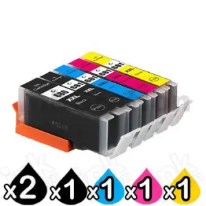 6 Pack Canon PGI-680XXL CLI-681XXL Extra High Yield Compatible Inkjet Cartridges Combo [2BK,1PBK,1C,1M,1Y]