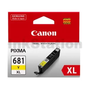 Canon CLI-681XLY High Yield Genuine Yellow Inkjet Cartridge - 515 pages