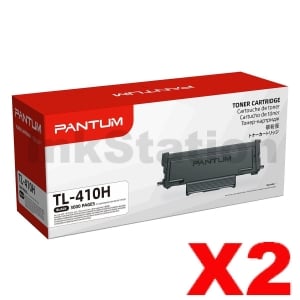 2 x Genuine Pantum TL-410H Black Toner Cartridge - 3,000 pages