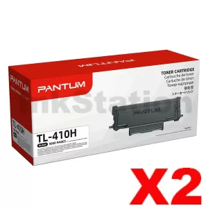 2 x Genuine Pantum TL-410H Black Toner Cartridge - 3,000 pages