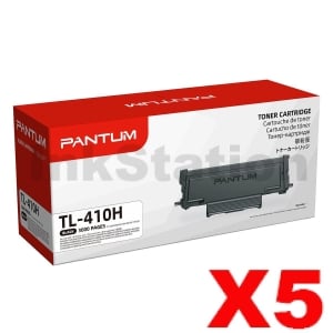 5 x Genuine Pantum TL-410H Black Toner Cartridge - 3,000 pages