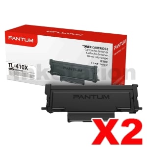 2 x Genuine Pantum TL-410X High Yield Black Toner Cartridge - 6,000 pages