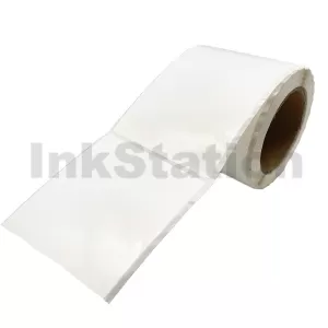 101.6 x 152.4mm Die Cut Gloss Synthetic Label with 76mm Core Water Resistant - 190 Labels per Roll (Compatible with OKI Pro1040 / Pro1050)