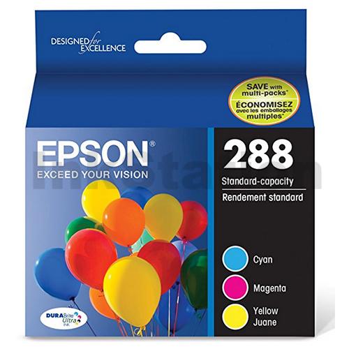 Epson 288 C13t305592 Genuine Inkjet Cartridge Cmy Value Pack 1c1m1y Ink Cartridges 7356