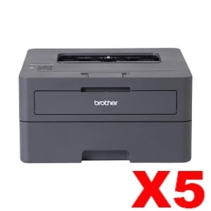 5 x Brother HL-L2445DW A4 Duplex Mono Laser Printer Wireless Connectivity
