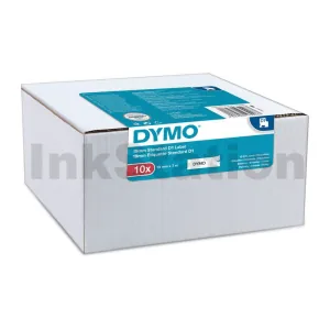 10 Rolls of Dymo SD45013/ S0720530 Genuine 12mm Black Text on White Label Cassette - 7 meters (2093097)