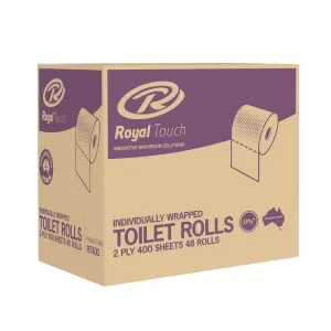 48 Rolls Royal Touch 2ply Toilet Rolls 400 Sheets