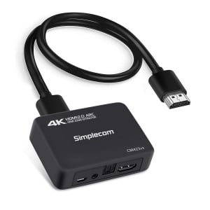 HDMI 2.0 Audio Extractor Optical SPDIF + 3.5mm Stereo with ARC 4K@60Hz Simplecom CM423v3