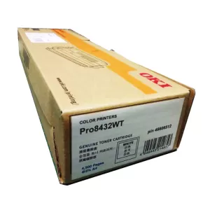 Genuine OKI Pro8432WT White Toner Cartridge - 4,500 pages (46606512)