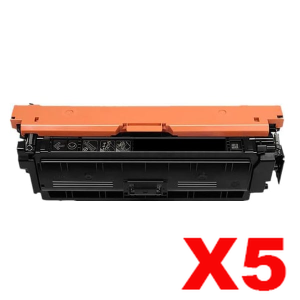 5 x HP 213A W2130A Compatible Black Toner Cartridge - 3,500 pages