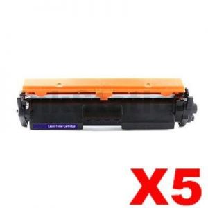 HP 5 x CF217A (17A) Compatible Black Toner Cartridge - 1,600 Pages - Toner  Cartridges - Ink Station