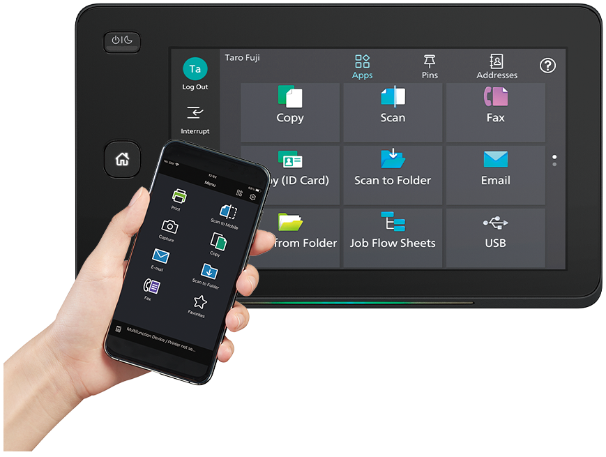 Easy-to-use, 7-inch control panel